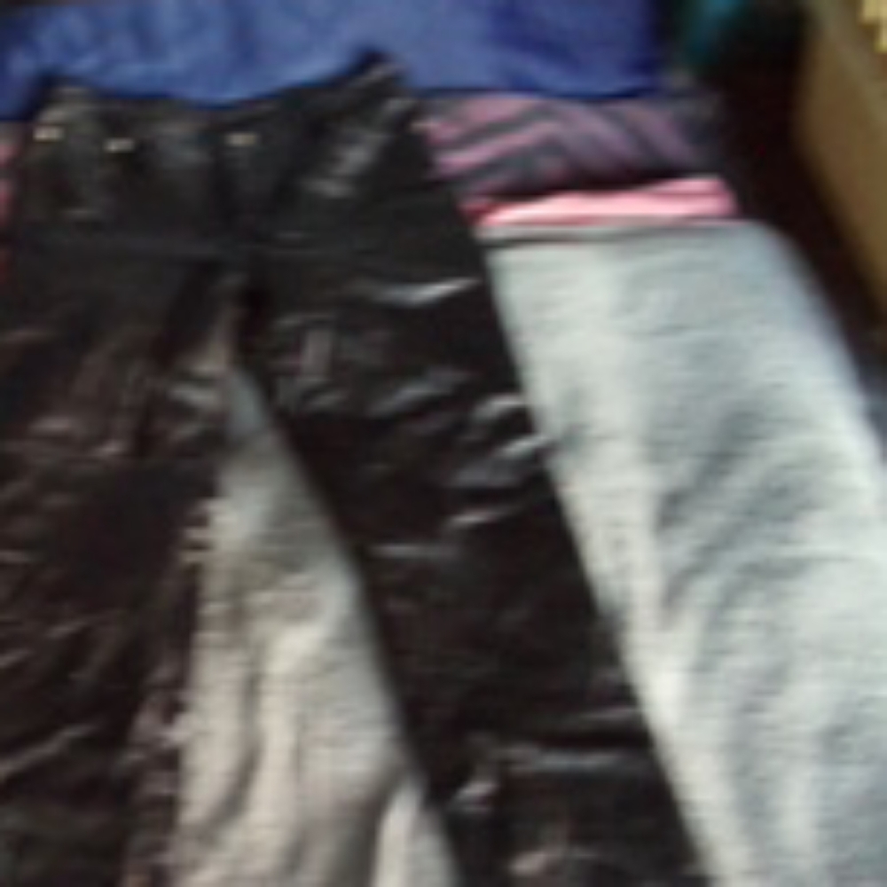 Leather jeans
